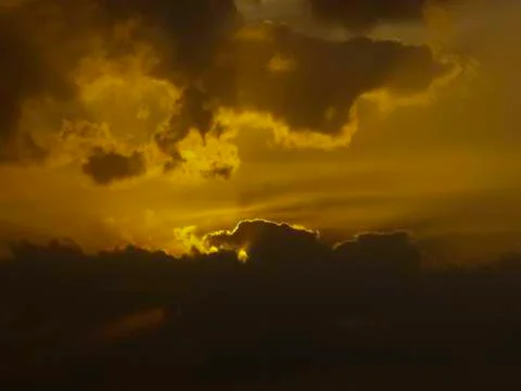 Cloudy Sunset Stock-Fotos