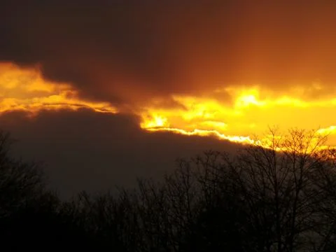 Cloudy Sunset Foto stock