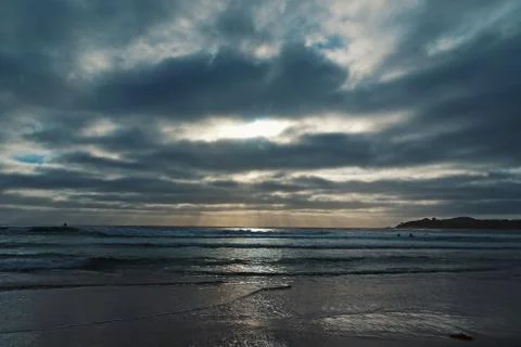 Cloudy sunset Stock Photos