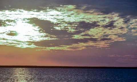 Cloudy sunset Stock Photos