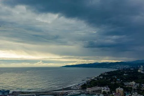 Cloudy sunset Stock Photos