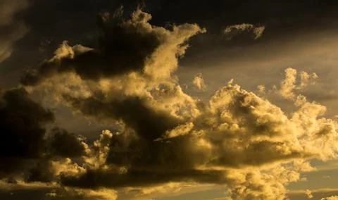 Cloudy sunset Foto stock