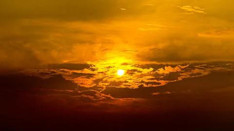 Cloudy Sunset Stock Photos