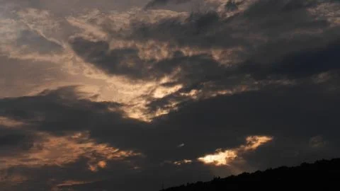 Cloudy sunset Stock-Fotos