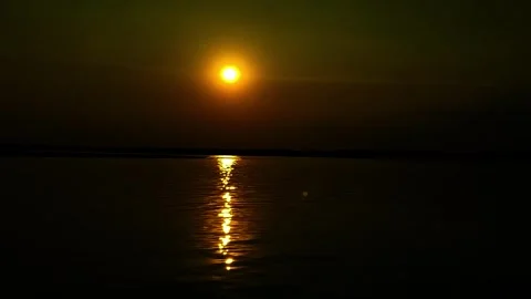 A Cloudy Sunset In The Sea Timelapse. Sunrise Landscape view. Stock Footage 293486628