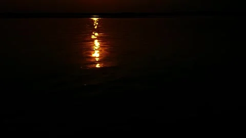 A Cloudy Sunset In The Sea Timelapse. Sunrise Landscape view. Stock Footage 293486631