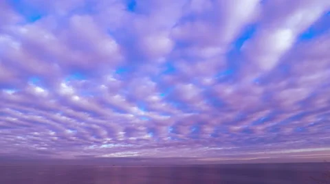 Cloudy Sunset Sky over the Sea. 스톡 동영상 58831498