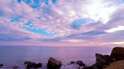 Cloudy Sunset Sky over the Sea. Vídeos de archivo 59434881