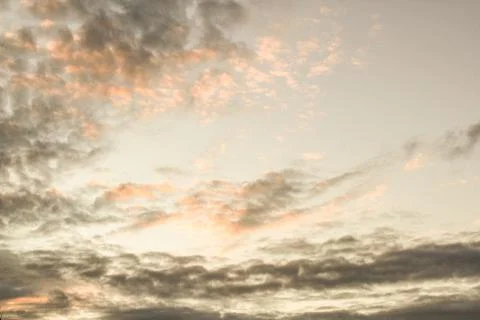 Cloudy sunset sky Stock Photos