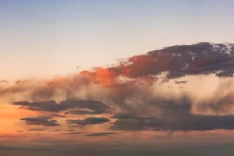 Cloudy Sunset Sky Stock Photos