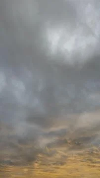 Cloudy sunset sky Stock Photos