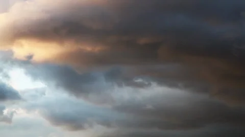 Cloudy sunset sky (time lapse) Stock Footage 37528757