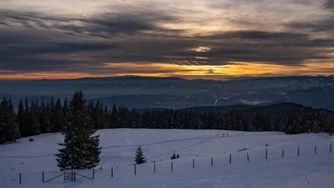 Cloudy Sunset with sunrays timelapse Stock Footage 167944880