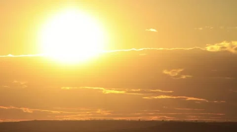 Cloudy sunset time lapse Stock Footage 11069147