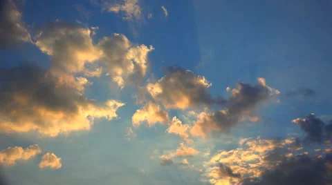 Cloudy Sunset Time Lapse 스톡 동영상 58412379