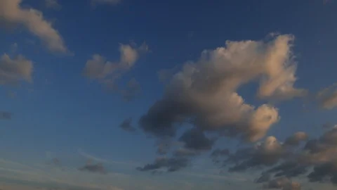 Cloudy Sunset Time Lapse Stock Footage
