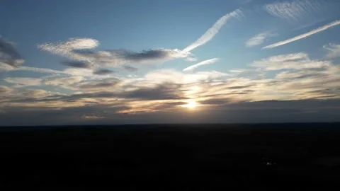 Cloudy sunset timelapse Stock Footage 236254733