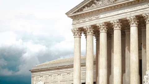 Cloudy Supreme Court Stock Footage 107005310