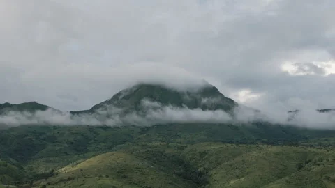 CLOUDY TANZANIAN MOUNTAIN HD 50 Stock Footage 260710840