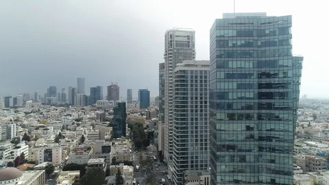 Cloudy Tel Aviv Vídeos de archivo 89827502