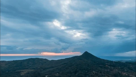Cloudy timelapse at Mauritius Video stock 113023144