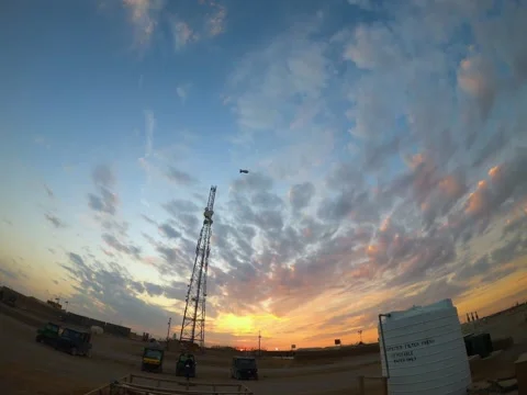 CLOUDY TIMELAPSE OVER TOWER Stock Footage 150691657