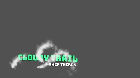 Cloudy Trail Lower Thirds After Effects stock