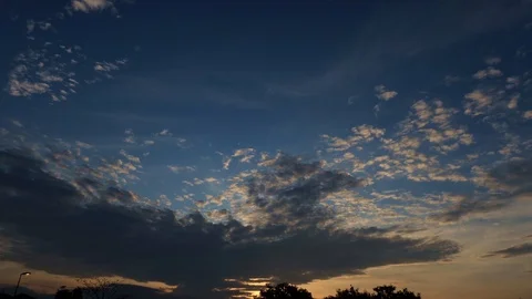 Cloudy Tropical Sunrise Stock Footage 119768762
