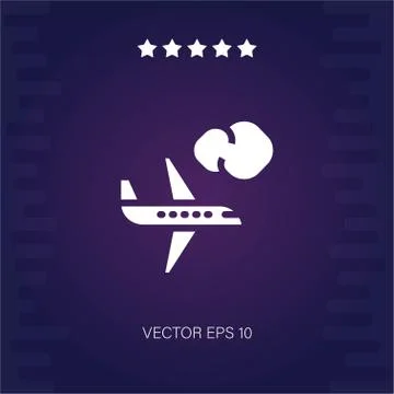 Cloudy vector icon Stock Illustration