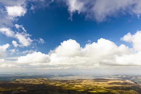 A cloudy view from mountain Stock Photos