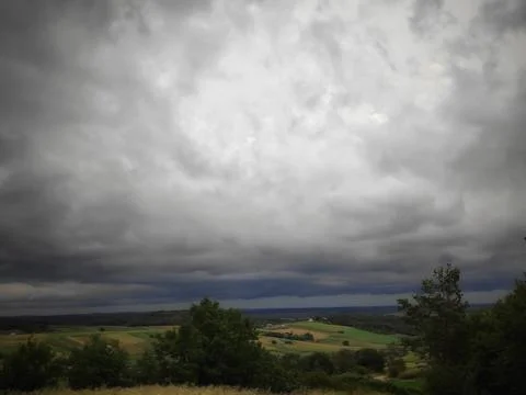 Cloudy View from the Mountain Foto stock