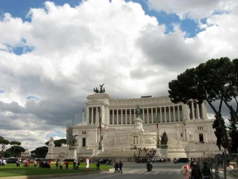 Cloudy vittoriano Stock Photos