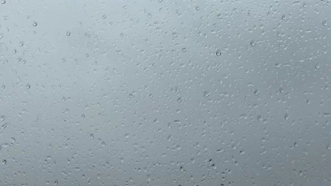 Cloudy weather and rain outside the window Stock Footage 143130203