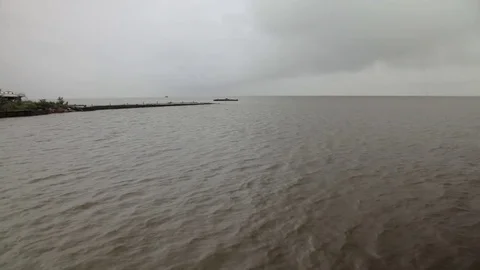 Cloudy weather on the Baltic sea Stock-Footage 71572605