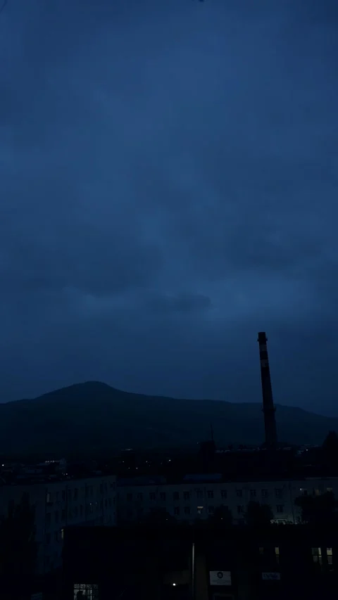Cloudy weather, cloudy, rainy weather, time-lapse Video stock 306279013