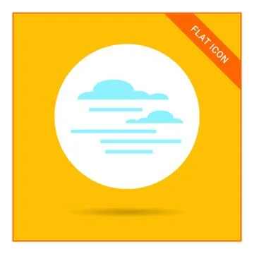 Cloudy weather icon Stock-Illustration