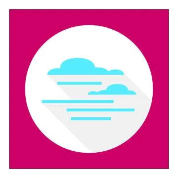 Cloudy weather icon Stock Illustration