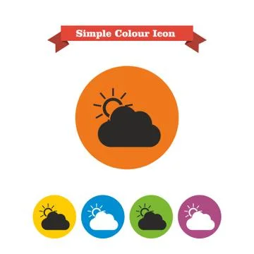 Cloudy weather 스톡 일러스트