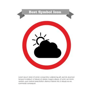 Cloudy weather 스톡 일러스트