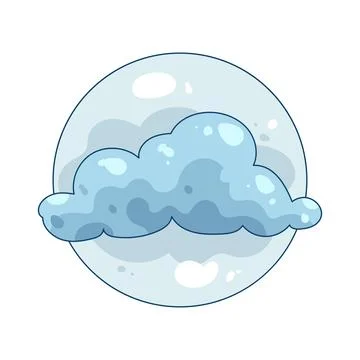 Cloudy weather Illustrazione stock