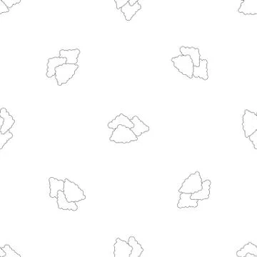 Cloudy weather pattern seamless vector Stock Illustration