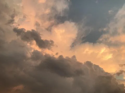 The cloudy weather in the sky Stock Photos