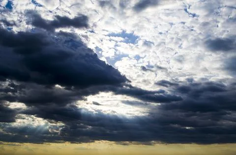 Cloudy weather, sky, sky in clouds, extraordinary sky Stock Photos