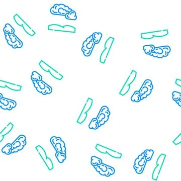 Cloudy weather vector seamless pattern 스톡 일러스트