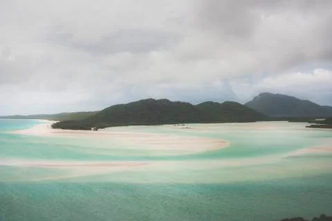 Cloudy whitesundays Stock Photos