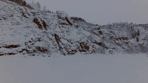 Cloudy winter day Stock Footage 105731193