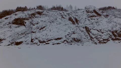 Cloudy winter day Stock Footage 105731474