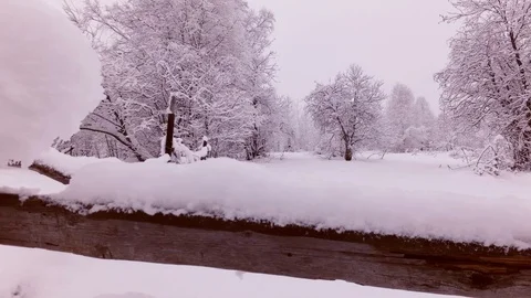 Cloudy winter day Stock Footage 105734103