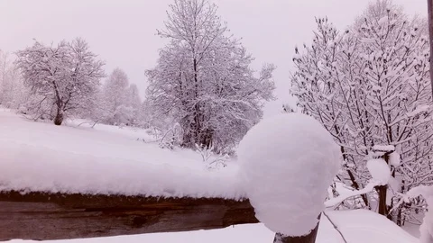 Cloudy winter day Stock Footage 105734128