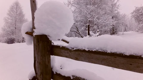 Cloudy winter day Stock Footage 105734318